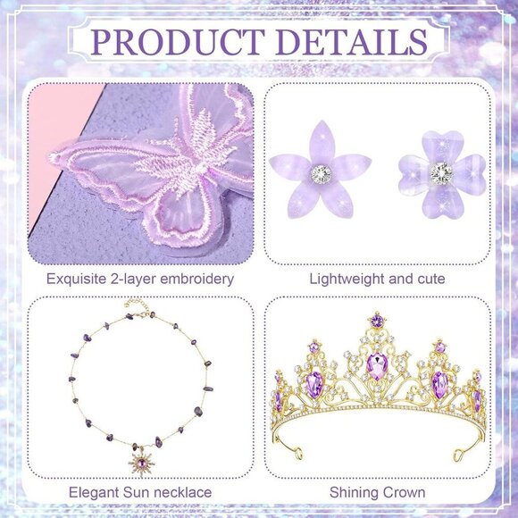 Princess Costume Set Alloy Rhinestones Jewelry Accessories for Women main image 7